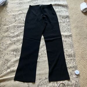 Giorgio Armani black flat front trousers